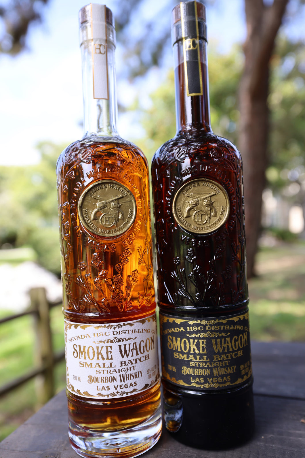 Smoke Wagon Small Batch Bourbon (Clear Glass)